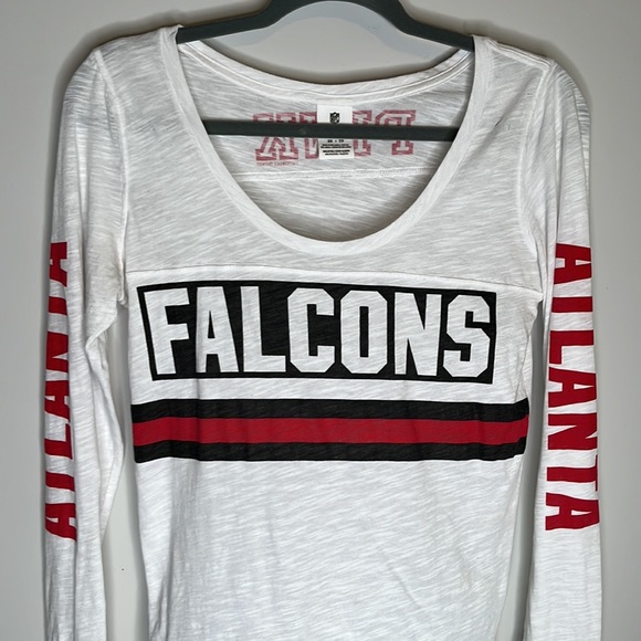 Victoria Secret PINK Atlanta Falcons Team Crew Neck Long Sleeve T-Shirt Tank Top - Picture 3 of 11